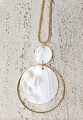 Shell Necklace with Gold