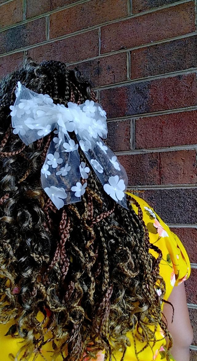 Flower Bow Hair Clip